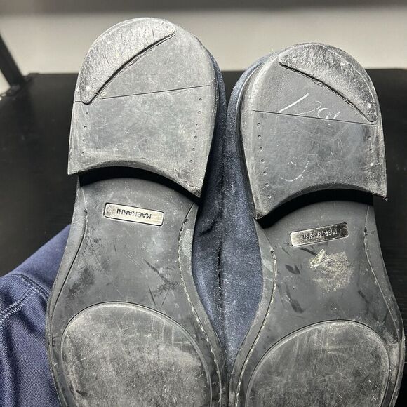 Magnanni "Tosi" Cap Toe Suede Leather Oxford, Navy, Men's 12 M - Picture 11 of 12